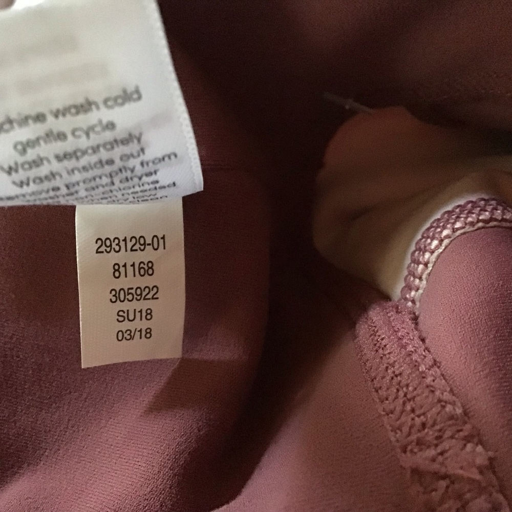 Athleta Exhale Pink Mesh High Rise Yoga Athleisure Tights 7/8 Length Small - Picture 6 of 6